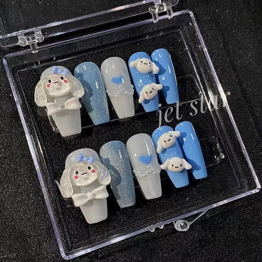 NO.10  Press on nails #Cinnamoroll