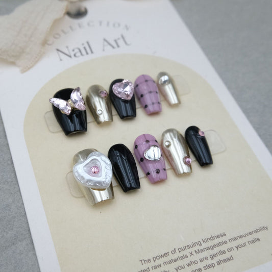 NO.156 Press on nails#Y2K# personality#Sweet Cool