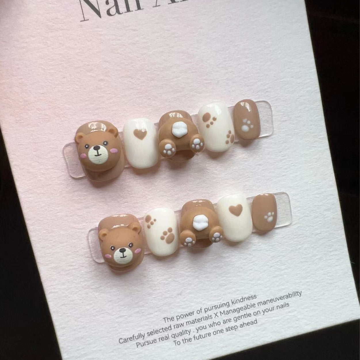 NO.27  Press on nails#cute and playful style# girl style#bear