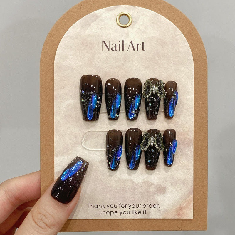 NO.32  Press on nails#personality# drag sister#butterfly