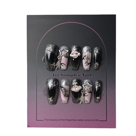 NO.37  Press on nails# Y2K# Crow Heart# Empress Dowager West