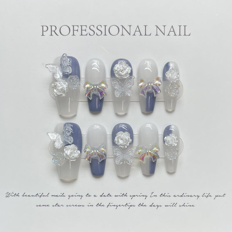 NO.42 Press on nails#be immortal and pure desire# Ice Permeability