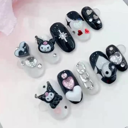 NO.5  Press on nails#Sanrio#Kuromi